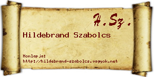 Hildebrand Szabolcs névjegykártya